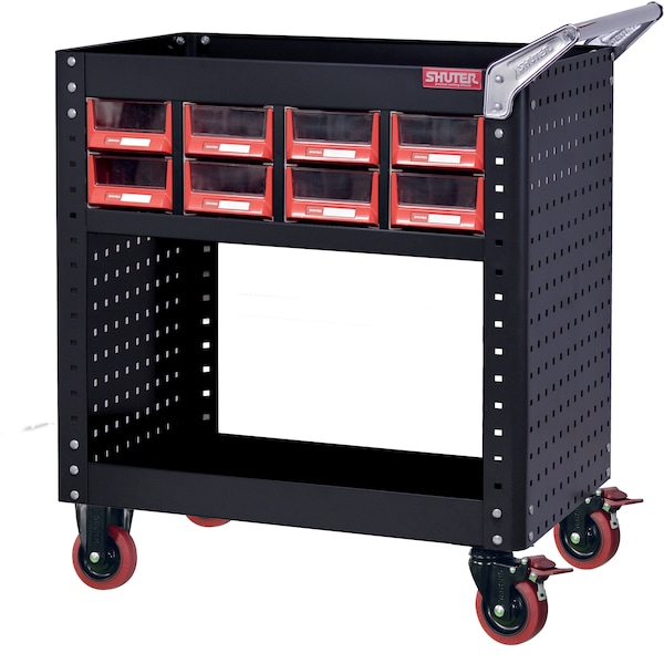 Heavy Duty Utility Cart with (8) Bins